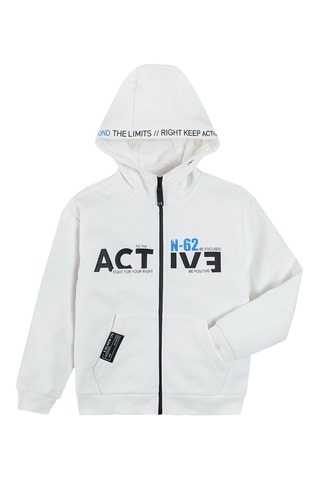 Sweat à capuche - Blanc