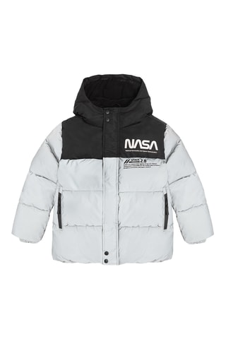 Doudoune à capuche Nasa - Gris
