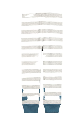 Pyjama - Gris clair et bleu pétrole