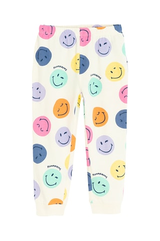 Pyjama Smiley - Rose et blanc