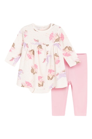 Body-robe et legging - Rose