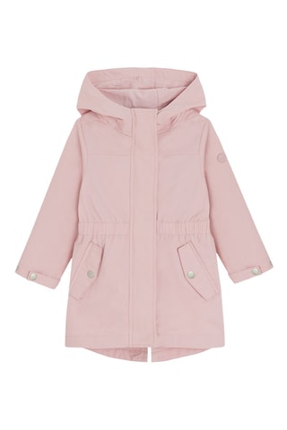 Parka à capuche 2-en-1 - Rose et bleu marine