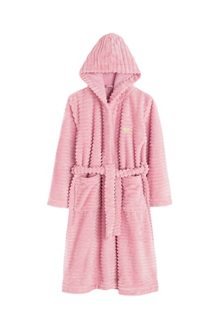 Peignoir à capuche en velours - Rose