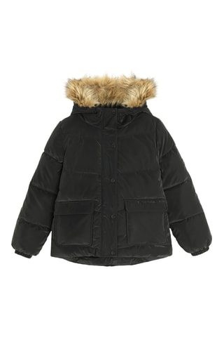 Doudoune à capuche - Noir