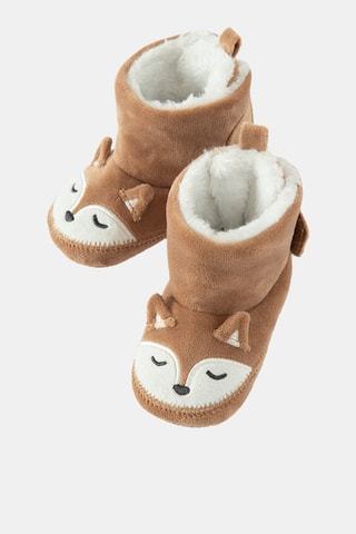 Chaussons fourrés - Marron