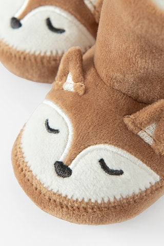 Chaussons fourrés - Marron