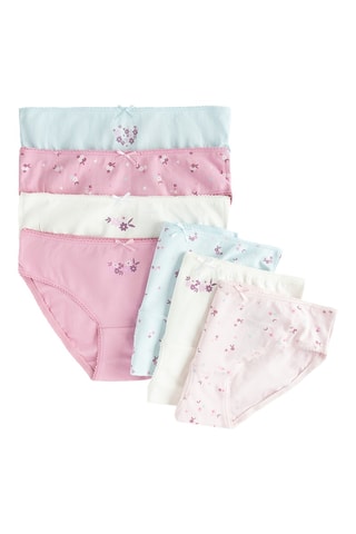 7 culottes - Rose et bleu clair