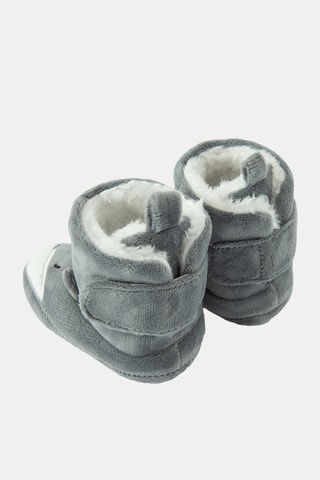 Chaussons fourrés - Gris foncé