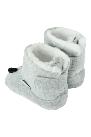 Chaussons fourrés Mickey Disney - Gris chiné