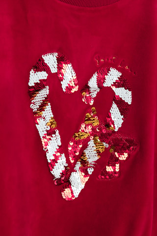Velours Sweater - Rood