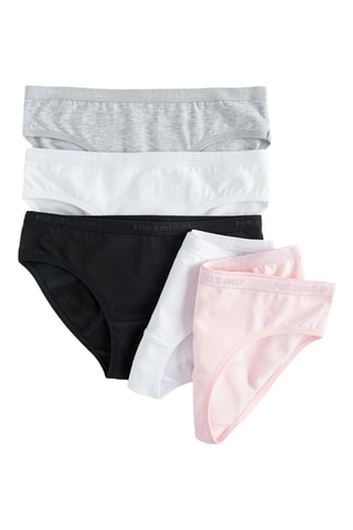5 culottes en coton biologique - Blanc