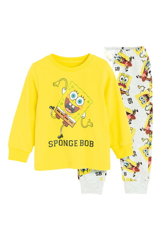 Pyjama Bob l’éponge - Jaune et blanc