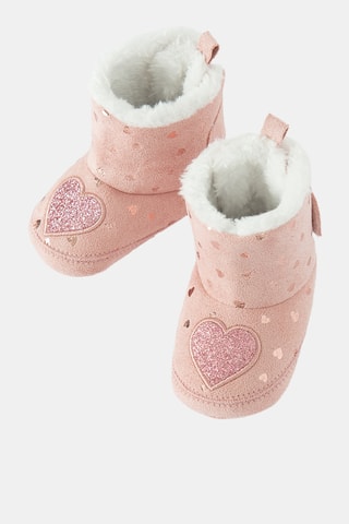 Chaussons fourrés - Rose