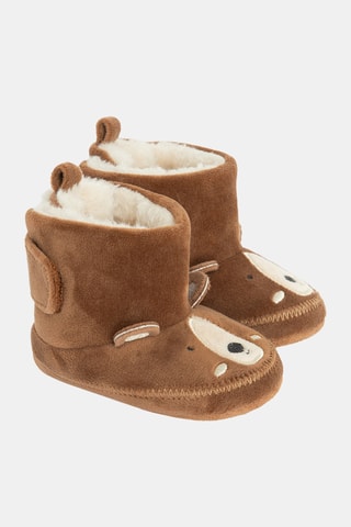 Chaussons fourrés - Marron