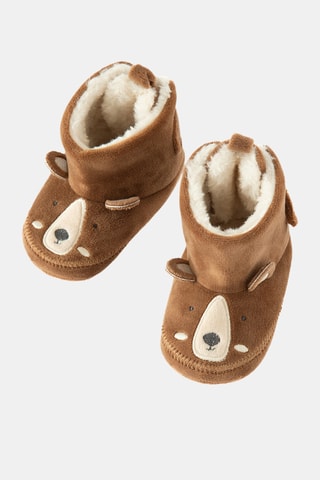 Chaussons fourrés - Marron