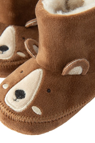 Chaussons fourrés - Marron