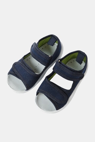 Sandales en jean - Bleu marine