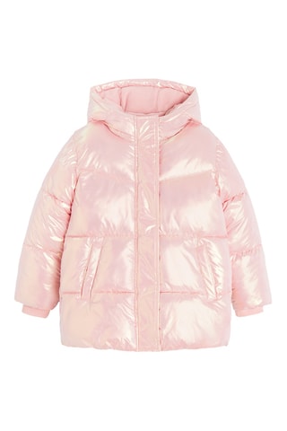 Doudoune à capuche - Doré rose