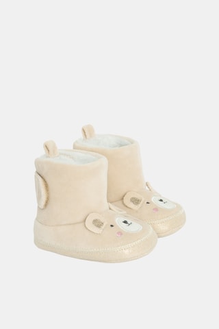 Chaussons fourrés - Beige