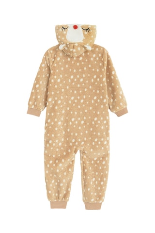 Pyjama met Capuchon en Oren - Beige