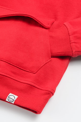 Sweat à capuche - Rouge