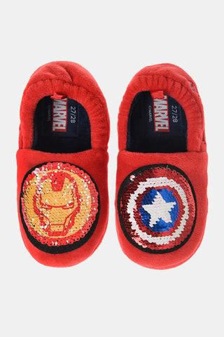 Pantoufles Captain America et Iron Man Avengers Marvel - Rouge