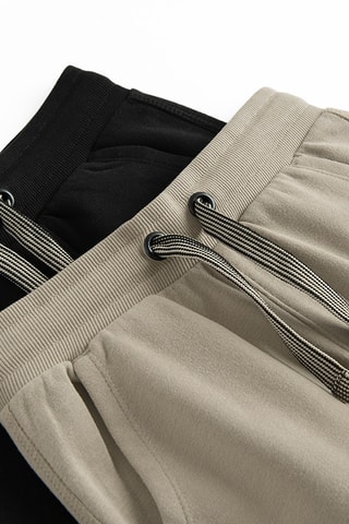 2 joggings - Noir et beige