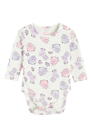 2 bodys - Violet et blanc