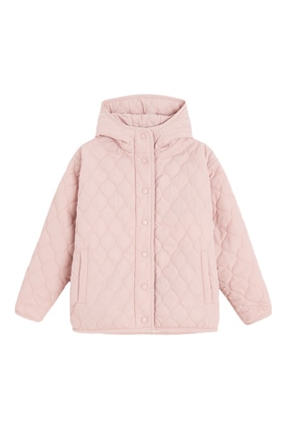 Doudoune réversible à capuche - Rose