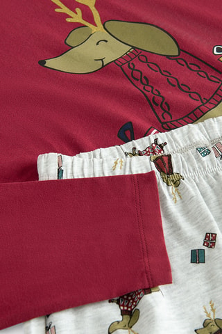 Pyjama - Bordeaux et gris