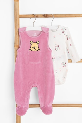 Rompertje en Boxpakje Winnie de Poeh Disney- Wit en Roze