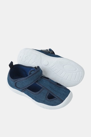 Sandales en jean - Bleu marine