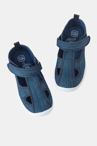 Sandales en jean - Bleu marine