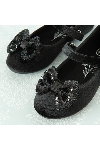 Ballerines en velours - Noir