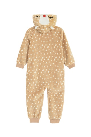 Pyjama met Capuchon en Oren - Beige