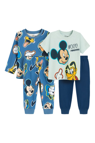 2 pyjamas Mickey et Pluto Disney - Bleu