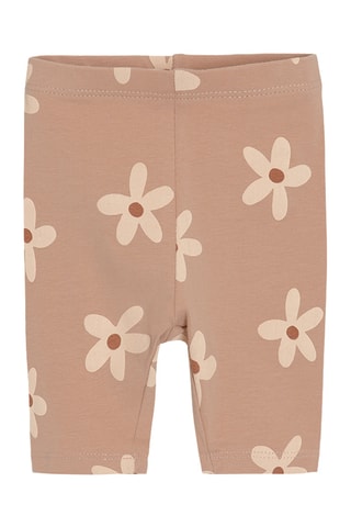 3 leggings - Jaune et marron