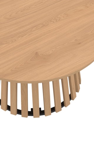 Table basse ronde Camélia pieds lattes