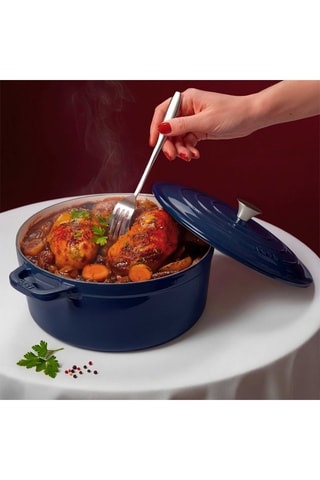 Cocotte ronde en fonte émaillée Alma - 22 cm - 3,3 l