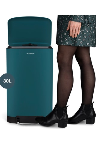 Poubelle à pédale en acier inoxydable 30 l