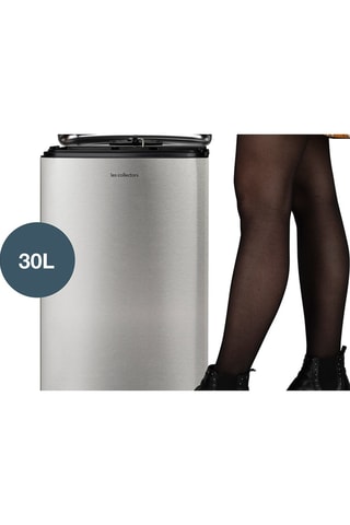 Poubelle à pédale en acier inoxydable  30 l