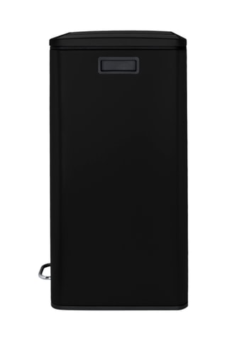 Poubelle de tri à pédales en acier inoxydable - 2 x 30 l