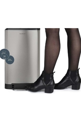 Poubelle à pédale en acier inoxydable - 20 l