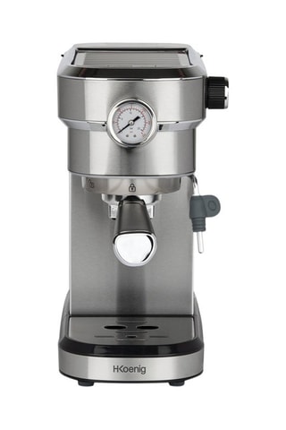 Machine Expresso - 1,1 l - 1350 W - Argenté et noir