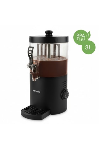 Distributeur de chocolat chaud - 3 l - Noir