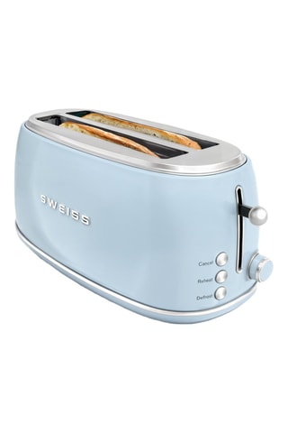 Grille-pain baguette vintage Bleu - 1500 W - 2 fentes - Bleu