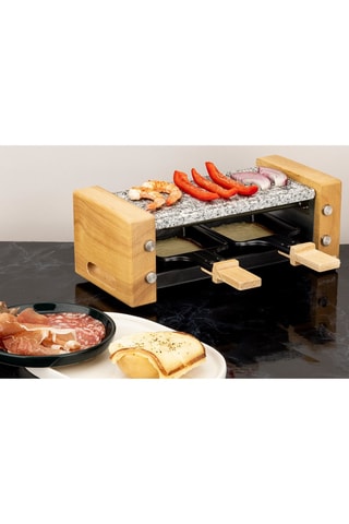 Appareil à raclette et pierre à cuire - 2 personnes - 350 W