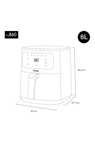Friteuse sans huile FRY860 - 1500 W - 6 l