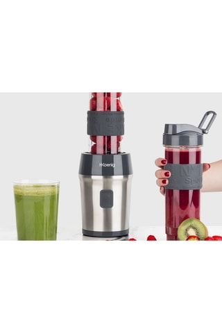 Mini blender Noir - 570 ml - 300 W - Argenté et noir