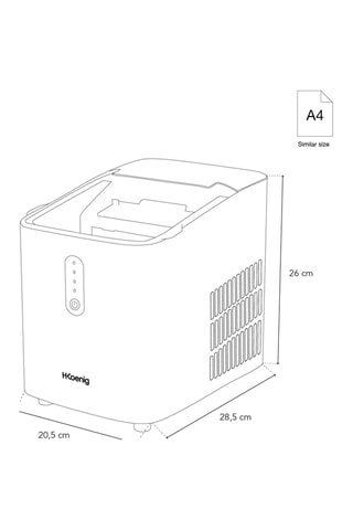 Machine à glaçons - 12 kg - 120 W